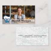 Koch lächeln | Bäckerei Visitenkarte (Vorne/Hinten)