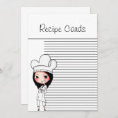 Koch Lady Recipe Cards (Vorne/Hinten)