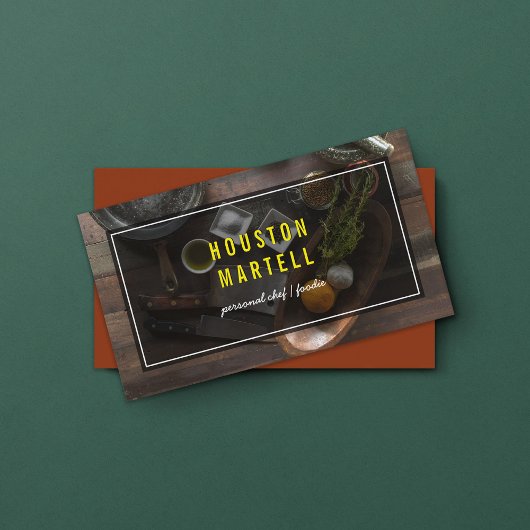 Koch-Lebensmittelzutaten - benutzerdefinierte Farb Visitenkarte