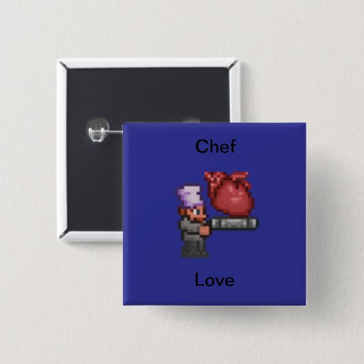Koch Liebe Button (Vorne & Hinten)