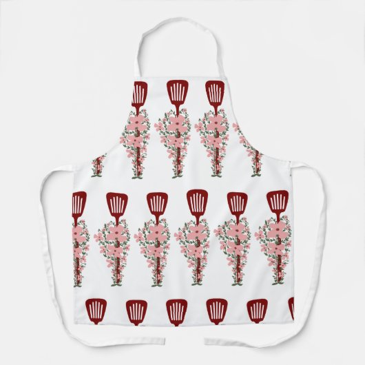 Koch Löffel Blume Schürze (Vorderseite)