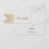 Koch-Logo-Catering Whiskater Mini Visitenkarte (Vorne/Hinten)