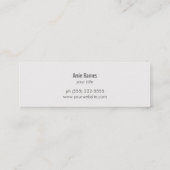 Koch-Logo-Catering Whiskater Mini Visitenkarte (Rückseite)