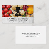 Koch-Logo | Gemüse und Gewürze Visitenkarte (Vorne/Hinten)