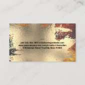 Koch-Logo | Goldfolie Visitenkarte (Rückseite)