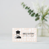 Koch-Logo | Küchenmuster Visitenkarte (Stehend Vorderseite)