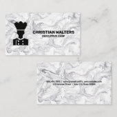 Koch-Logo | Marmorboden Visitenkarte (Vorne/Hinten)