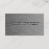 Koch-Logo | Metzgermesser Visitenkarte (Rückseite)