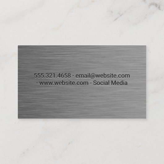 Koch-Logo | Metzgermesser Visitenkarte (Rückseite)