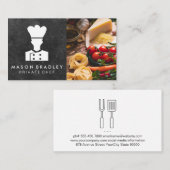 Koch-Logo | Pasta Tomato Food Visitenkarte (Vorne/Hinten)