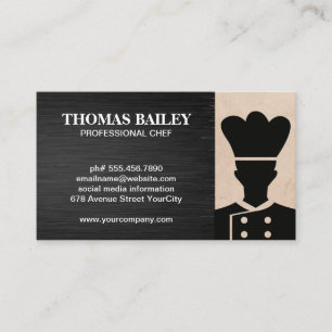 Koch-Logo Restaurantbesitzer Business Card Visitenkarte