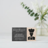 Koch-Logo | Restaurantbesitzer Visitenkarte (Stehend Vorderseite)