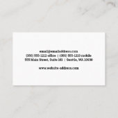 Koch-Logo | Silberware Visitenkarte (Rückseite)