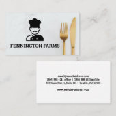 Koch-Logo | Silberware Visitenkarte (Vorne/Hinten)