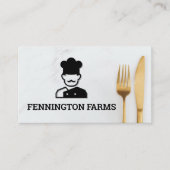 Koch-Logo | Silberware Visitenkarte (Vorderseite)