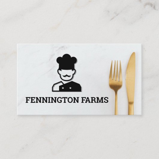 Koch-Logo | Silberware Visitenkarte (Vorderseite)