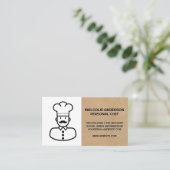 Koch-Logo Visitenkarte (Stehend Vorderseite)