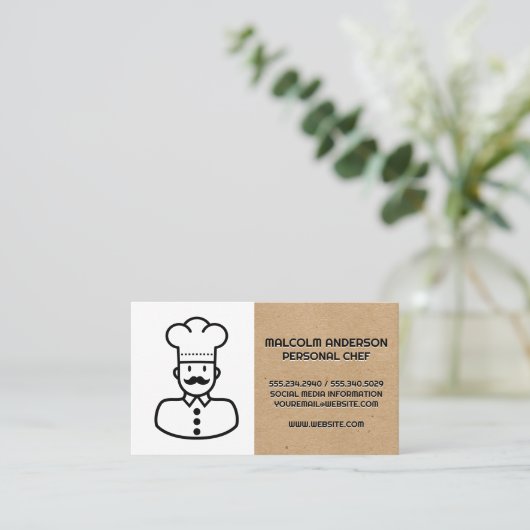 Koch-Logo Visitenkarte (Stehend Vorderseite)