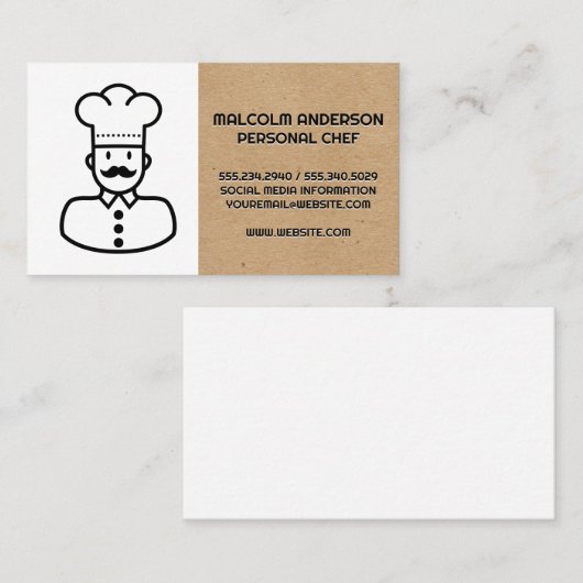 Koch-Logo Visitenkarte (Vorne/Hinten)