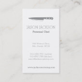 Koch-Messer-Catering-Visitenkarten Visitenkarte (Vorderseite)