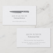 Koch-Messer-Catering-Visitenkarten Visitenkarte (Vorne/Hinten)