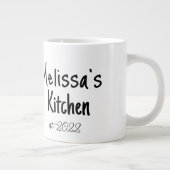 Koch Messfe und Hat Mit Monogramm Kaffee-Tasse Jumbo-Tasse (Rechts)