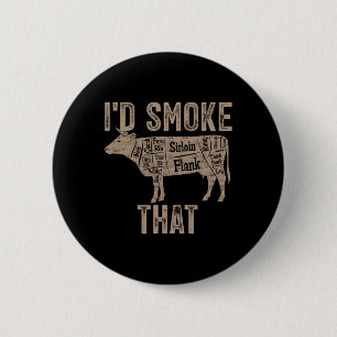 Koch Metzger Kochen Bbq Ich Würde Diese Kuh Rindfl Button