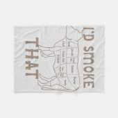 Koch Metzger kochen Grillen id Rauch, dass Kuhflei Fleecedecke (Vorderseite (Horizontal))