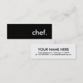 Koch. Mini Visitenkarte (Vorne/Hinten)