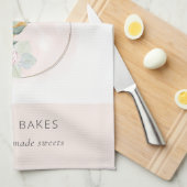 Koch mit blütenfarbenem Holzblasenblau Geschirrtuch (Viertel Falte)