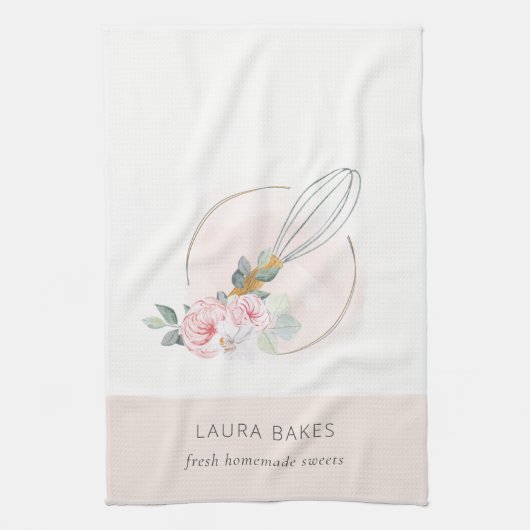 Koch mit blütenfarbenem Holzblasenblau Geschirrtuch (Vertikal)