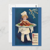Koch mit der Türkei über Platter und Wishbone Postkarte (Vorne/Hinten)