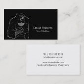 Koch mit einem Wein-Ereignis-Catering beruflich Visitenkarte (Vorne/Hinten)