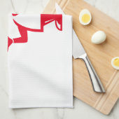 Koch mit einer Schüssel Suppe Geschirrtuch (Viertel Falte)