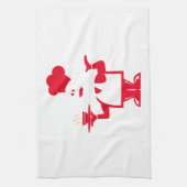 Koch mit einer Schüssel Suppe Geschirrtuch (Vertikal)