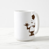 Koch mit einer Schüssel Suppe Kaffeetasse (VorderseiteRechts)