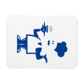 Koch mit einer Schüssel Suppe Magnet (Horizontal)