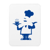 Koch mit einer Schüssel Suppe Magnet (Vertikal)