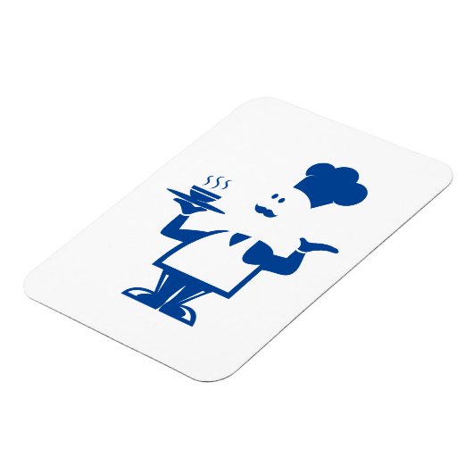 Koch mit einer Schüssel Suppe Magnet (Linke Seite)