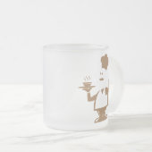 Koch mit einer Schüssel Suppe Mattglastasse (VorderseiteRechts)