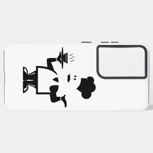 Koch mit einer Schüssel Suppe Samsung Galaxy Hülle (Rückseite (Horizontal))