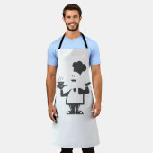 Koch mit einer Schüssel Suppe Schürze (Getragen)