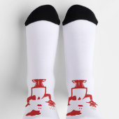 Koch mit einer Schüssel Suppe Socken (Oben)