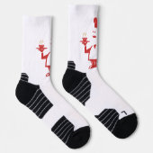 Koch mit einer Schüssel Suppe Socken (Rechts)