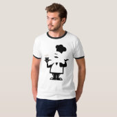 Koch mit einer Schüssel Suppe T-Shirt (Vorne ganz)