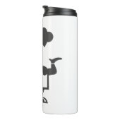 Koch mit einer Schüssel Suppe Thermosbecher (Nach rechts gedreht)