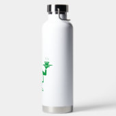Koch mit einer Schüssel Suppe Trinkflasche (links)