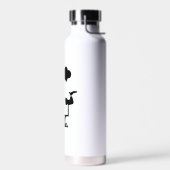 Koch mit einer Schüssel Suppe Trinkflasche (Links)