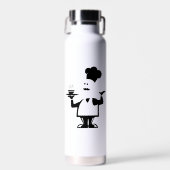 Koch mit einer Schüssel Suppe Trinkflasche (Vorne)
