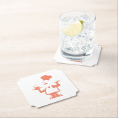 Koch mit einer Schüssel Suppe Untersetzer (Vor Ort)